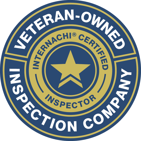 Veteran-owned inspection company certification badge.