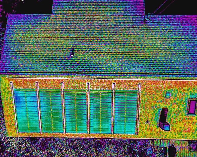 Thermography of Roof with Solar