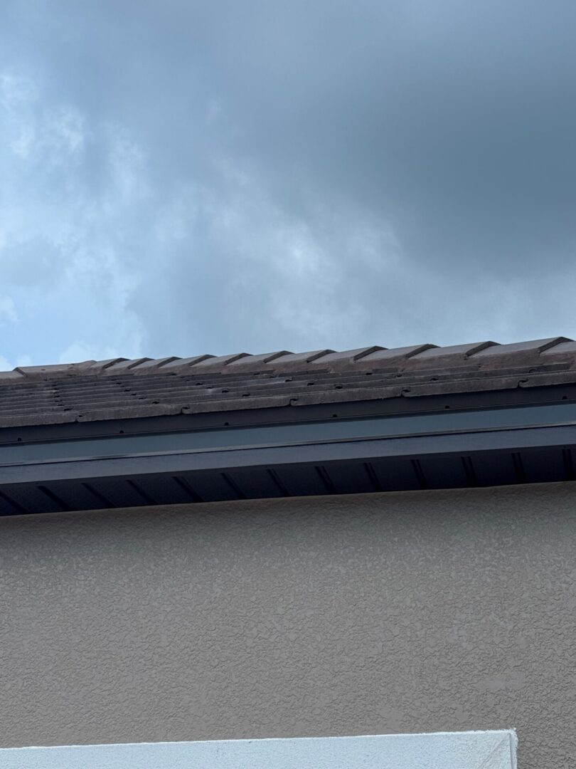 showng layers of roofing and cam